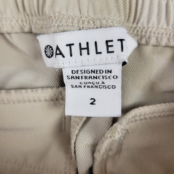 Athleta Brooklyn Camo‎ Joggers Off White Women's Sz 2 - Picture 4 of 11